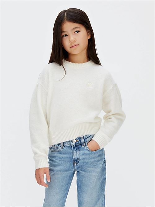 box pleat fluffy sweater CALVIN KLEIN JEANS | IG0IG03048PGB